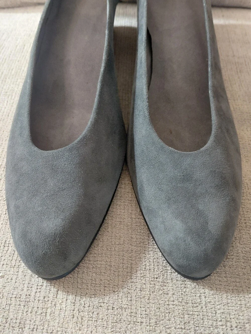 Stuart Weitzman Gray Suede Wedges Women's Size 11